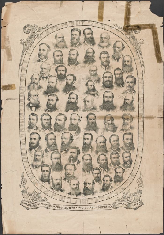 Farmers Union of Victoria, Delegates At The First Conference, October 1879.