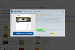 Begin WordPress installation