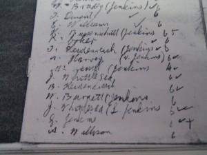 Salisbury Rifle Club scoring notebook