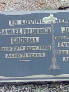 Samuel Frederick Goodall Hindmarsh Cemetery