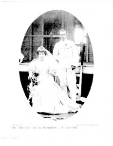 Wedding picture of John Bertie Miller and Mabel Ruck