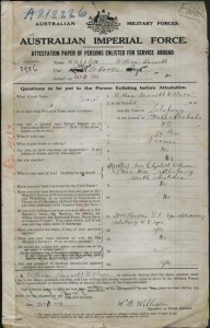 William Willison Service Record