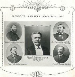 Presidents of the Adelaider Liedertafel