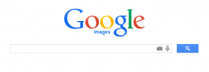 Google images search box showing camera icon