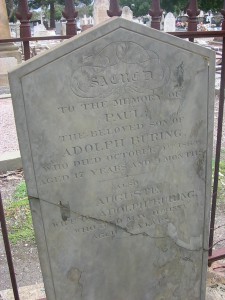 Caroline Henriette Auguste Buring nee Jahn & Paul Buring West Tce Cemetery Adelaide
